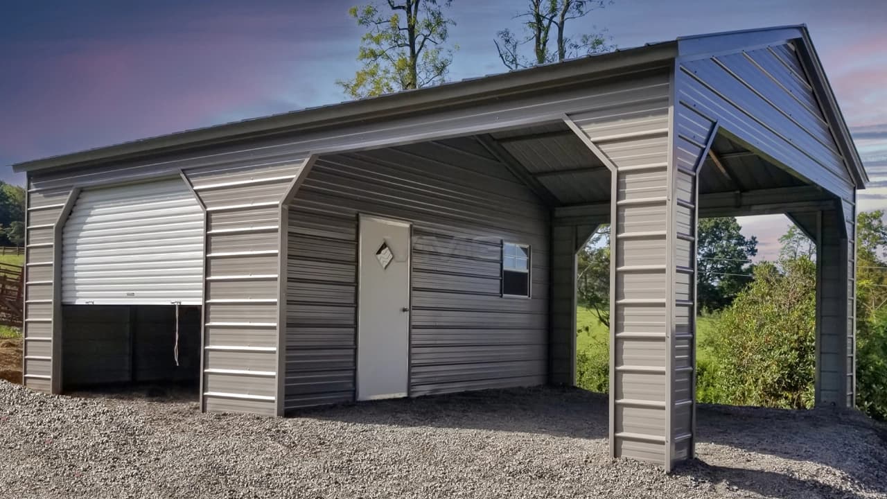 20’x30’x10′ Metal Combo Unit