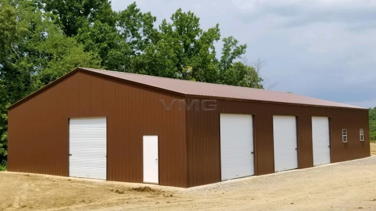 46x72x14 Fully Enclosed Metal Building