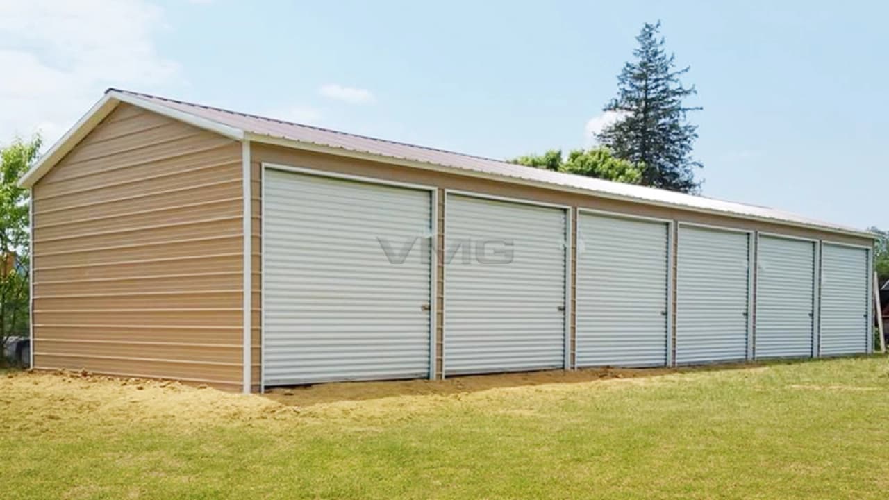 24’X60’X9′ Fully Enclosed Commercial Metal Building
