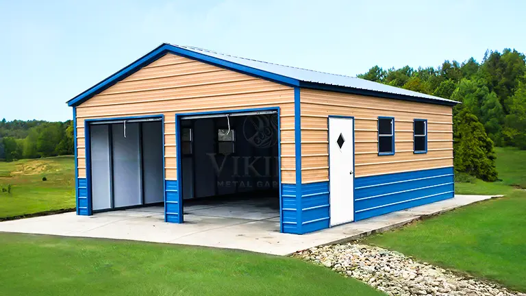 20x26x09 Fully Enclosed Steel Garage