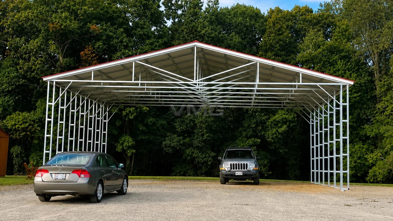 40x40x14 Commercial Steel Shelter