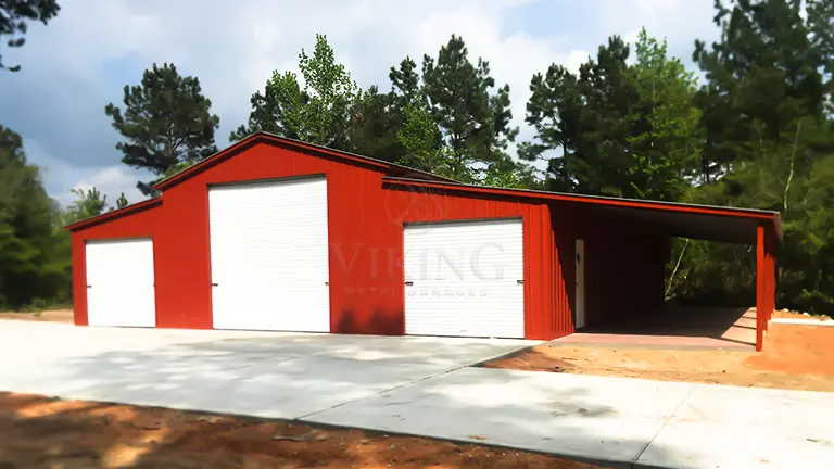 58x50x12 Lean To Metal Barn