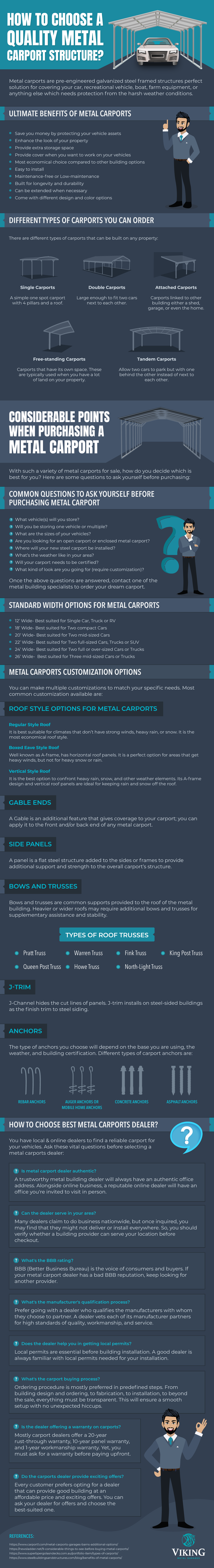 How to Choose A Quality Metal Carport Structure?