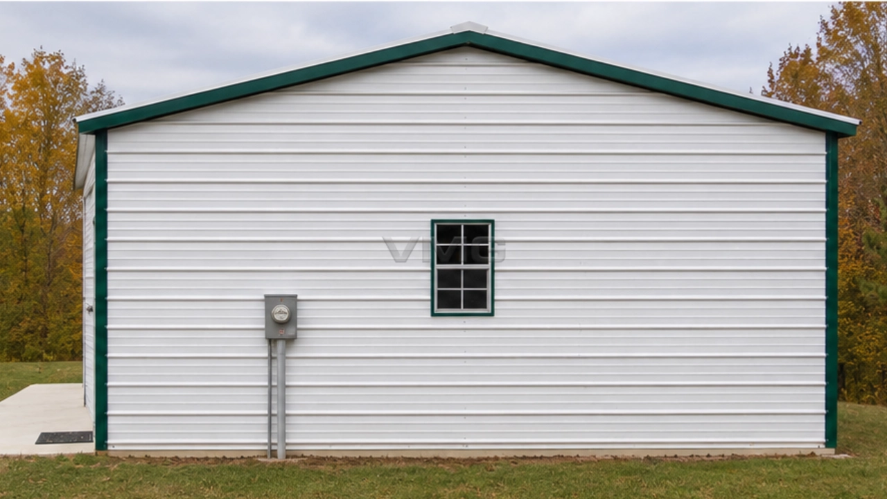 24x30x10 Side Entry Metal Garage Ai