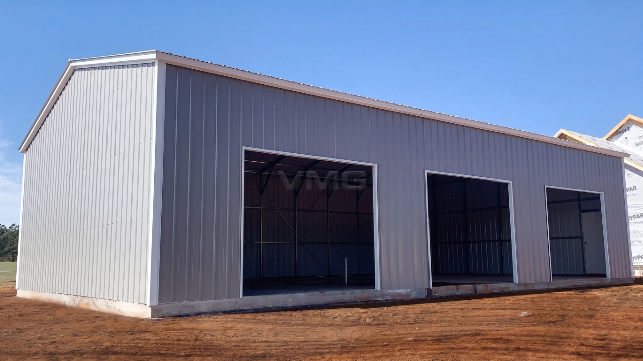 30x50x12 Triple Wide Metal Garage