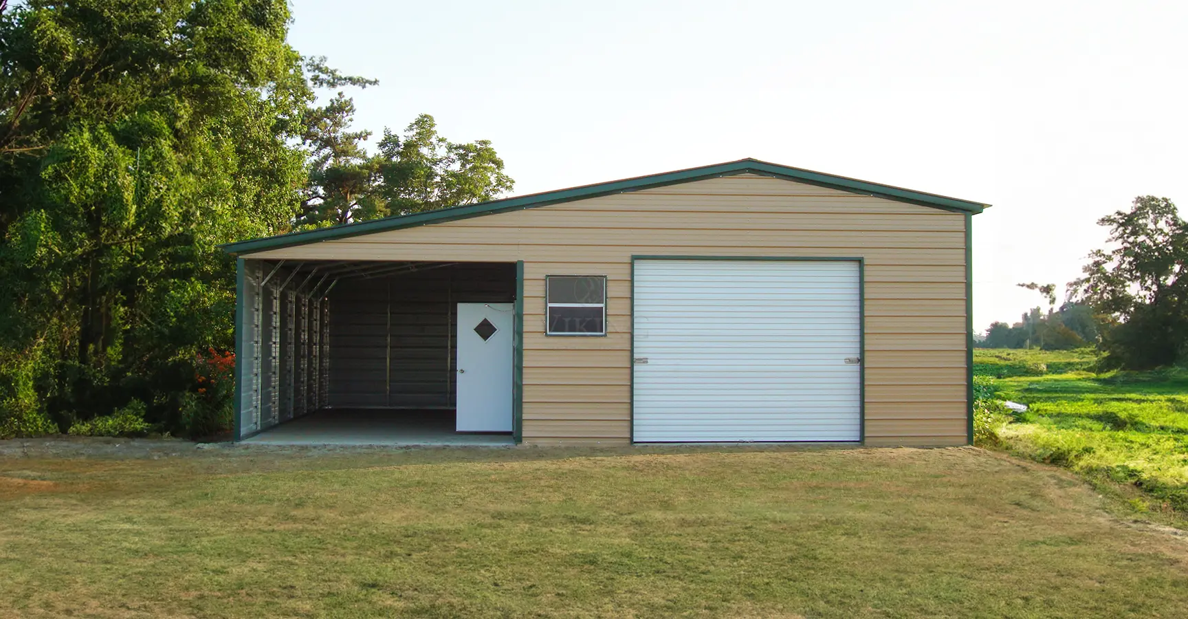 Garage With Lean To