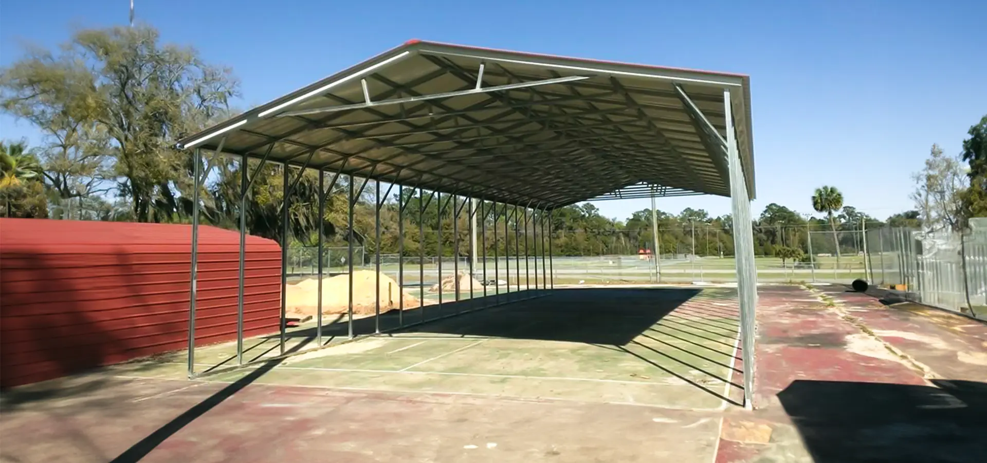 Three Car Carport