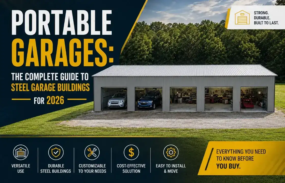 Portable Garages: The Complete Guide to Steel Garage Buildings for 2026