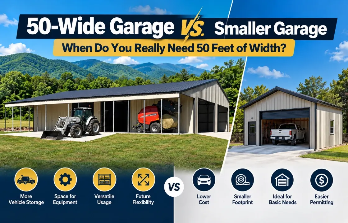 50-Wide Garage vs. Smaller Garage: When Do You Really Need 50 Feet of Width?