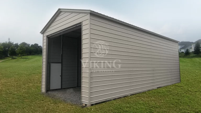 18x40x14 Vertical Roof RV Garage
