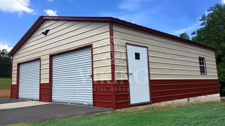 20x26x10 Enclosed Metal Garage