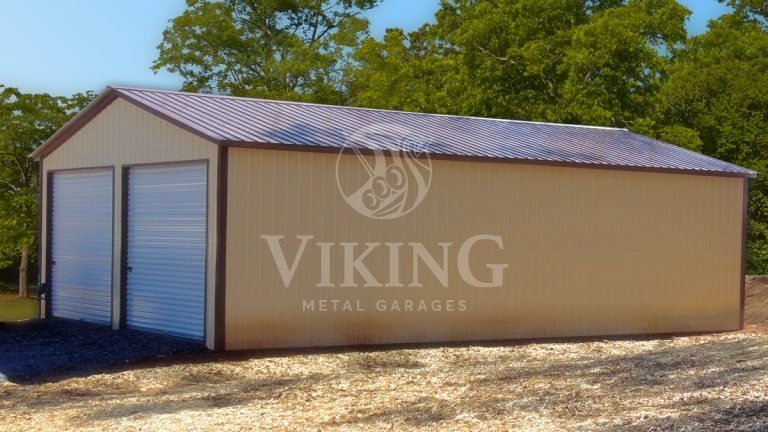 24’X41’X11′ Enclosed All Vertical Workshop Building