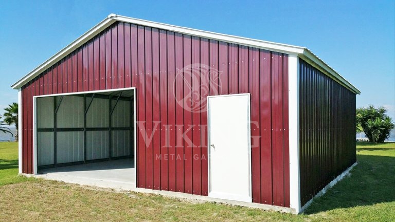 30x30x8 Enclosed All Vertical Garage
