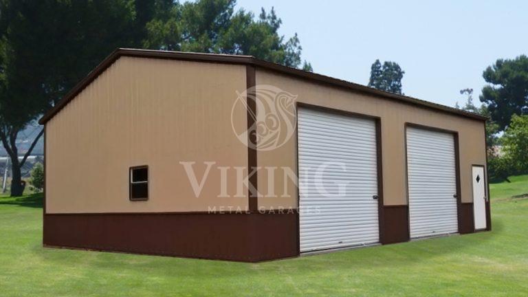 30x35x10 All Vertical Side Entry Deluxe Garage