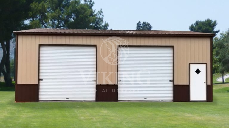 30x35x10-all-vertical-side-entry-deluxe-garage-front-view