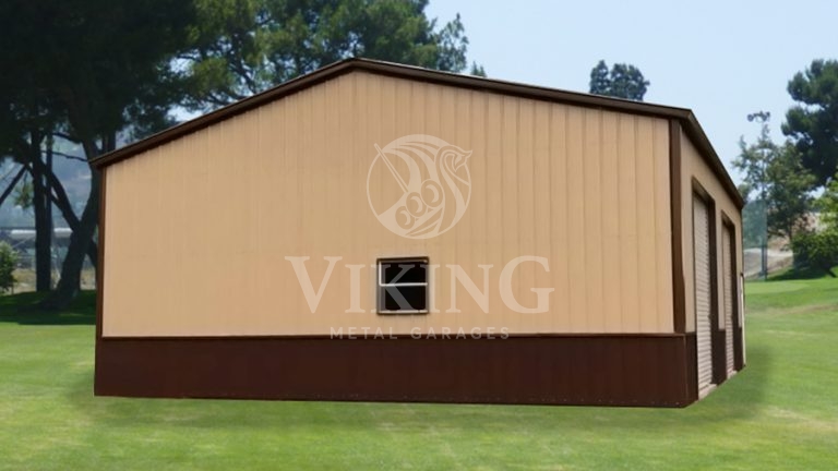 30x35x10 All Vertical Side Entry Deluxe Garage
