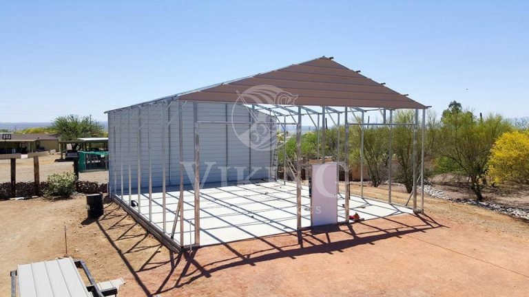 30’X36’X12′ Vertical Roof Metal Garage