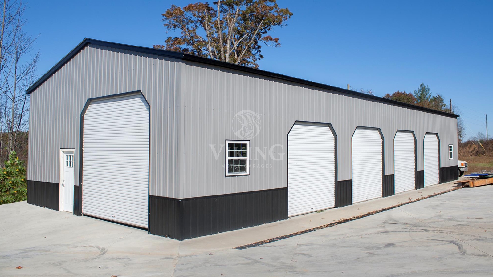 30'x72'x15' all vertical side entry garage - viking metal