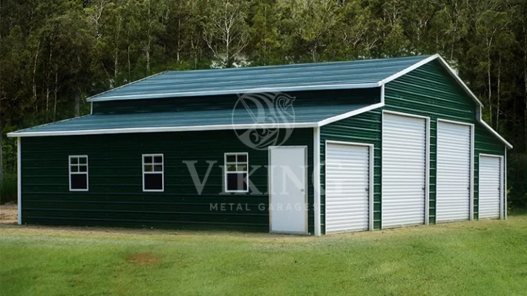 48x31x12 Center Aisle Metal Barn