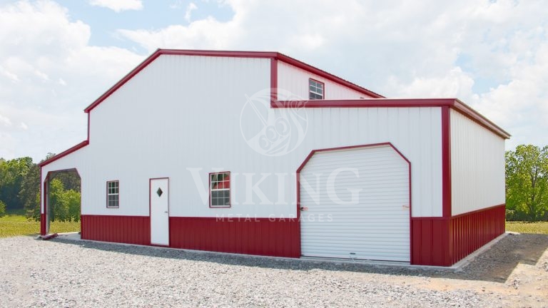 58x24x16 Custom Carolina Metal Barn