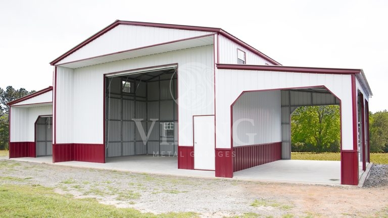 58x24x16 Custom Carolina Metal Barn