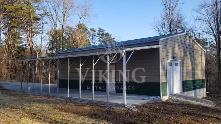 30′ x 40′ Fully Enclosed Metal Building