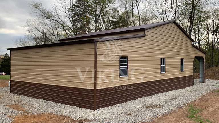 48’x25’x12′ Metal Carolina Barn