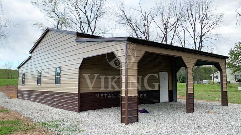 48’x25’x12′ Metal Carolina Barn