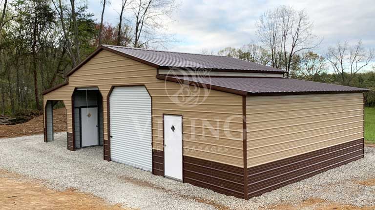 48’x25’x12′ Metal Carolina Barn