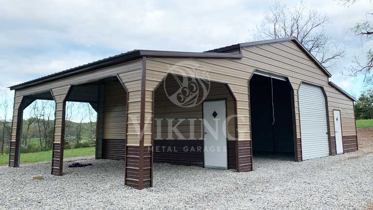 48’x25’x12′ Metal Carolina Barn