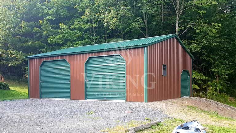 24'x30'x9' Prefab Metal Garage