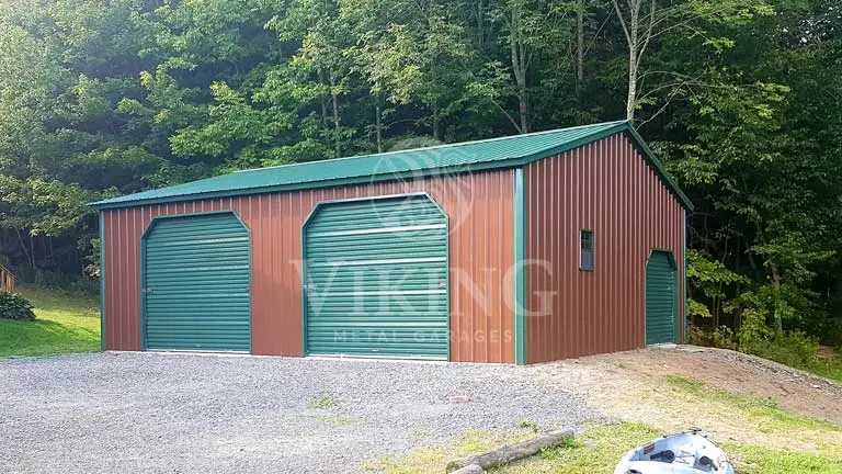 24'X30'X9' Prefab Metal Garage