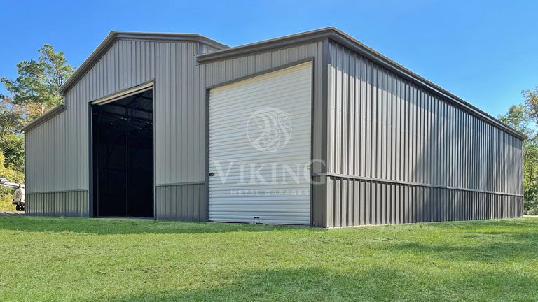 44’x40’x12′ All Vertical Steel Barn
