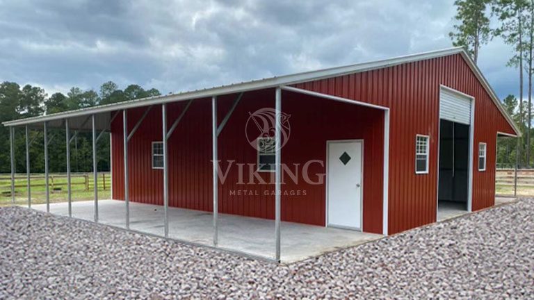 52’x40’x12′ Drop Down Barn