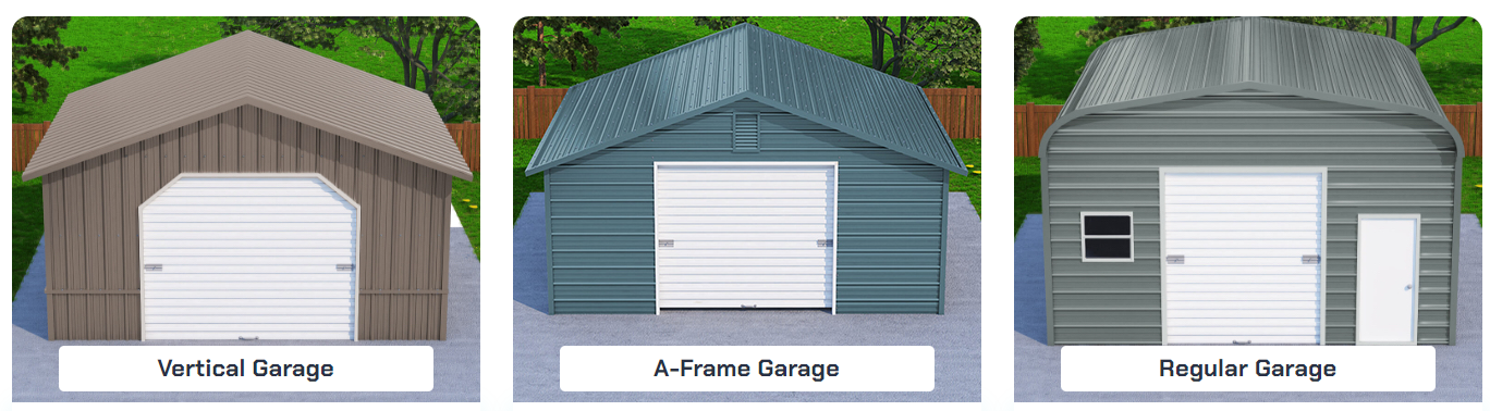 Roof Styles - Viking Metal Garages