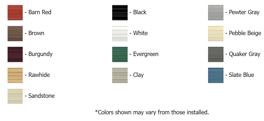 TNT Carports Color Options