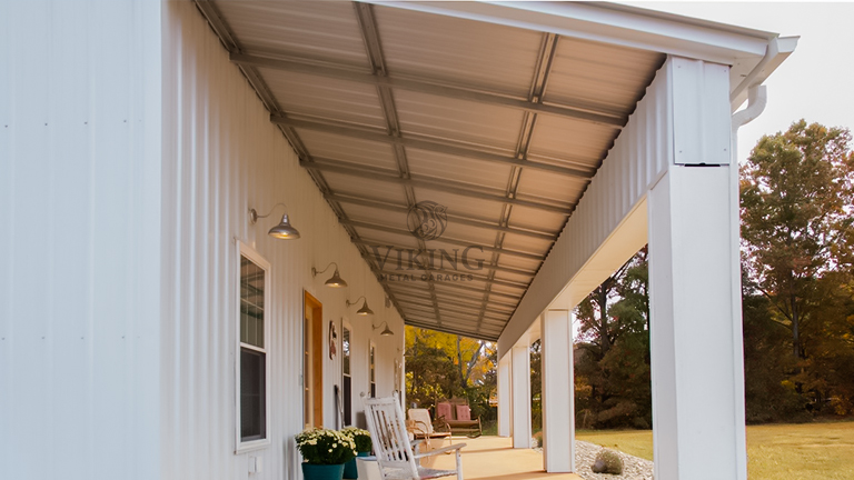 50’X60’X12’ Lean-To Metal Garage