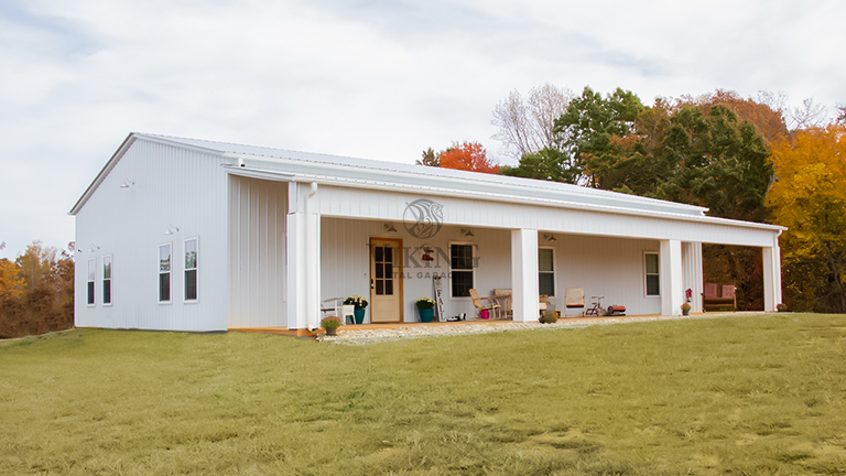 50’X60’X12’ Lean-To Metal Garage