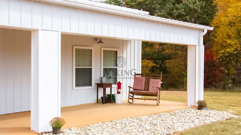 50’X60’X12’ Lean-To Metal Garage