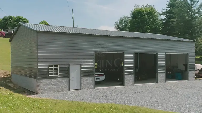 24’X50’X15′ Three Car Garage