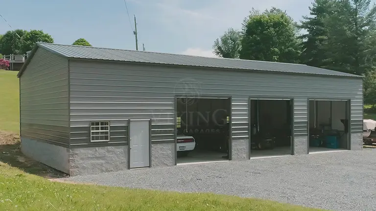 24’X55’X15′ Three Car Garage