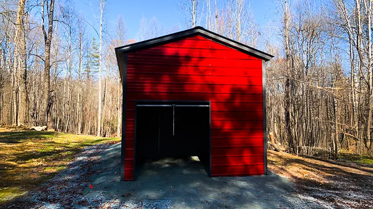 18x30x10 Vertical Roof Metal Garage