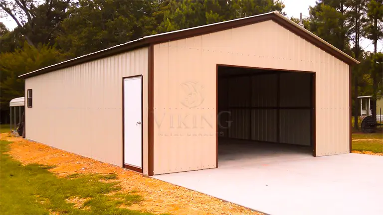 24x40x9 Vertical Metal Garage