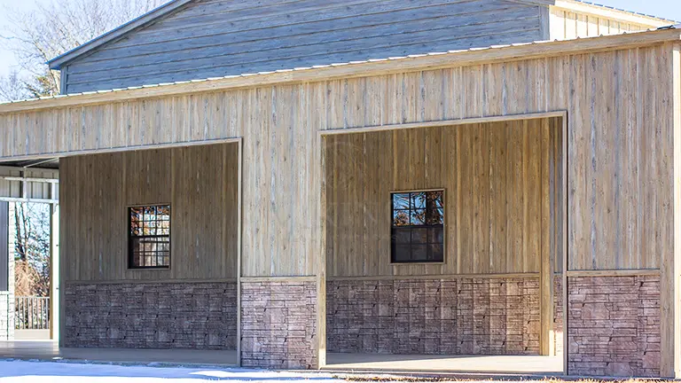 50x27x14 Metal Building With Covered Porch