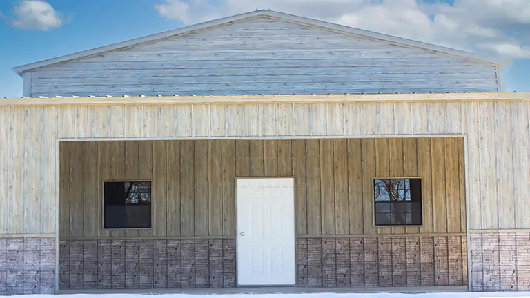 50x27x14 Metal Building With Covered Porch